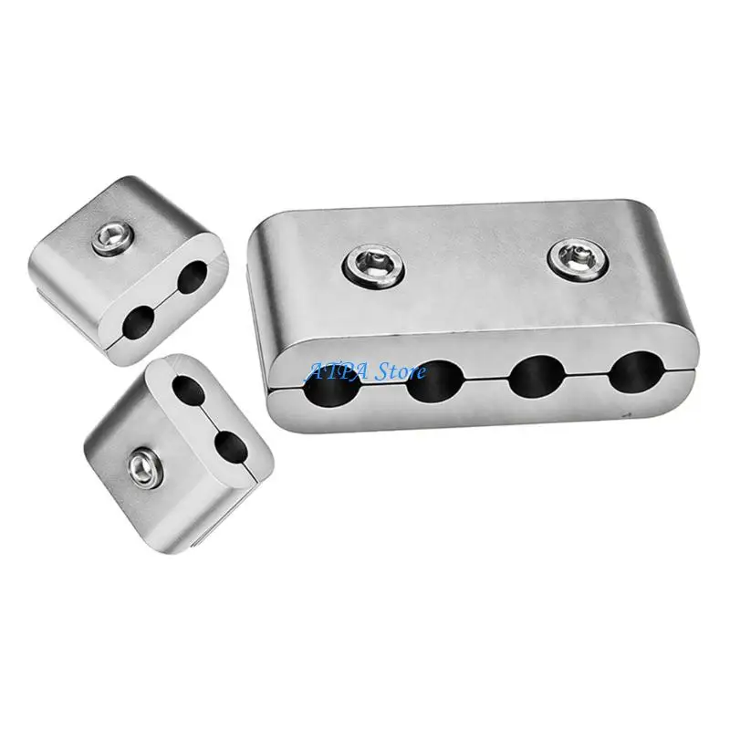 U13C Universal Bike Cable Clamp Set Weatherproof Aluminum Alloy Construction Wire Routings System For Motorcycle