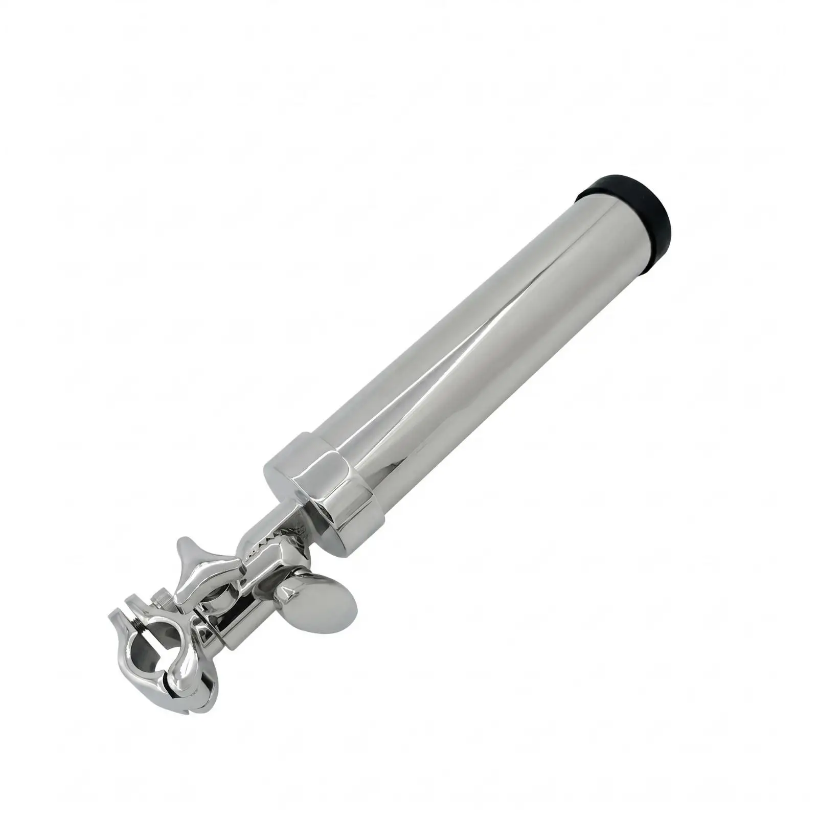 Stainless Steel Fishing Rod Holder Clamp Mounted Adjustable Rod Support Boat Accessory for Marine Fishing