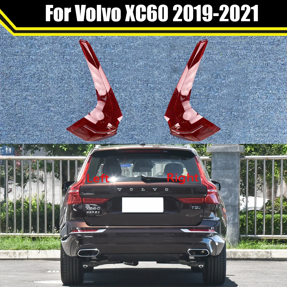 

For Volvo XC60 2019 2020 2021 Car Rear Taillight Shell Brake Lights Shell Replace Auto Rear Shell Cover Mask Lampshade