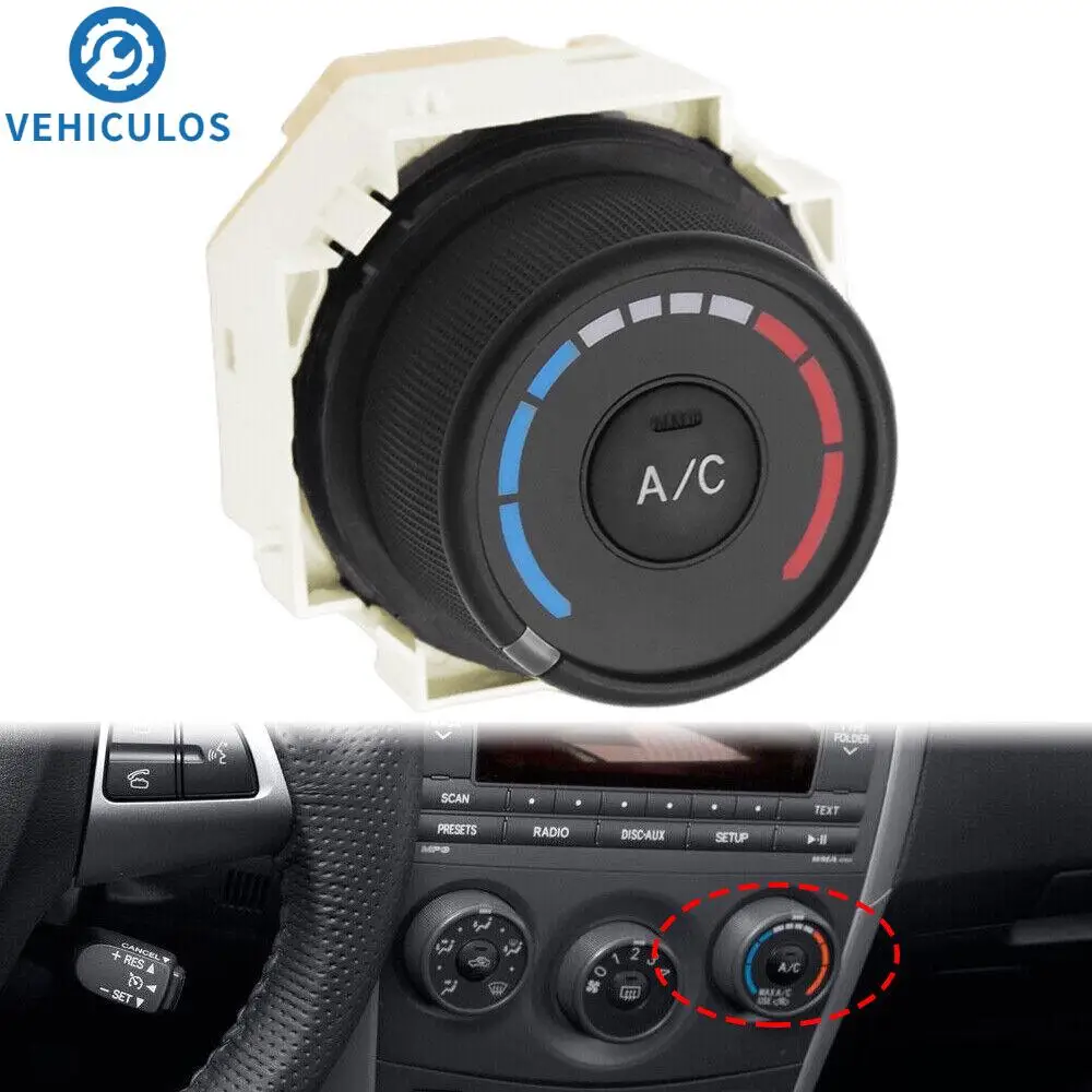 

Central A/C TEMP Control Switch Assembly Black 55903-02091 Fit For Toyota Corolla 2009-2013 Car Replaceable Accessories