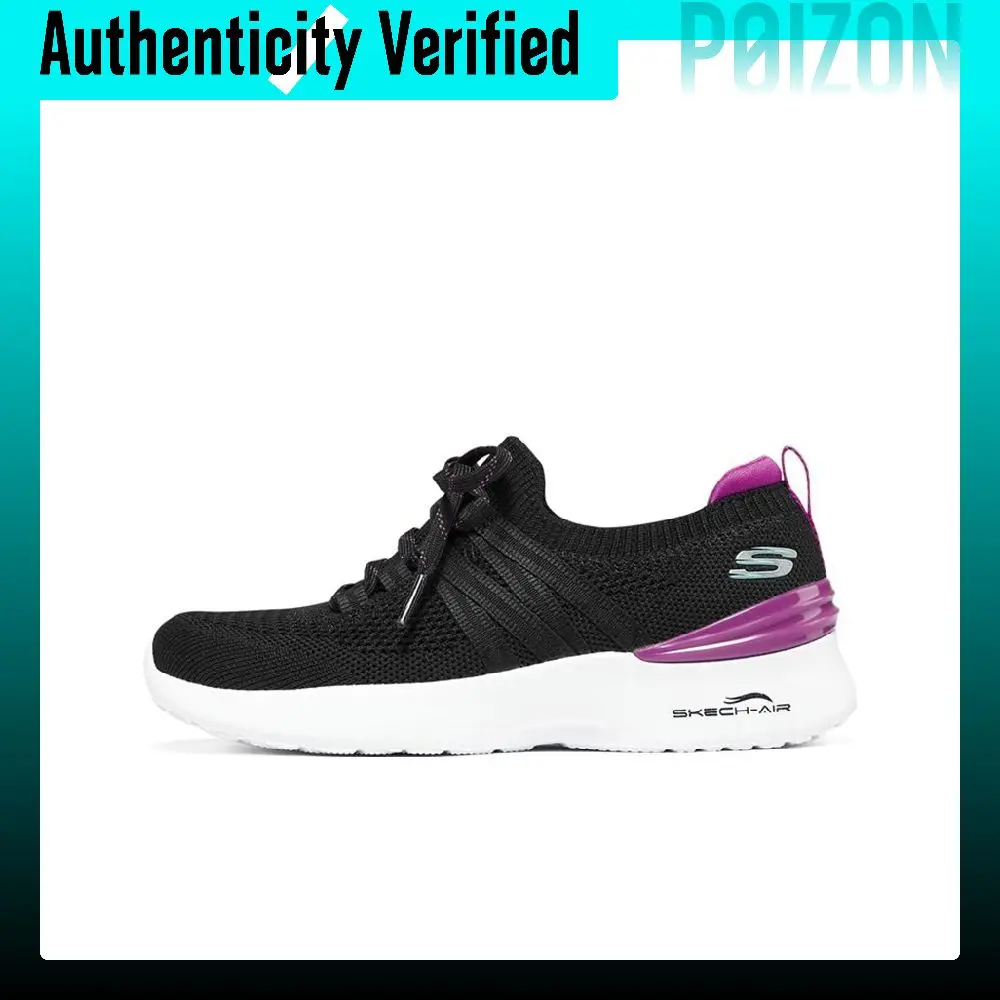 Skechers Skech Air Dynamight Mesh, Textile Low top Casual Shoes Women's Black Purple 149750-BKPR