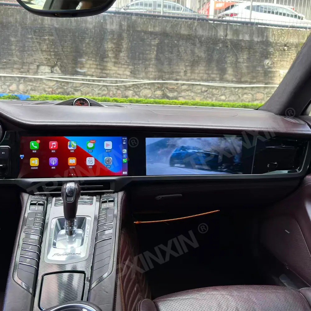 

Android Car Radio 24.6 Inch Dual Screen For Porsche Panamera 2010-2016 Stereo Multimedia Co-pilot Passenger Player GPS CarPlay