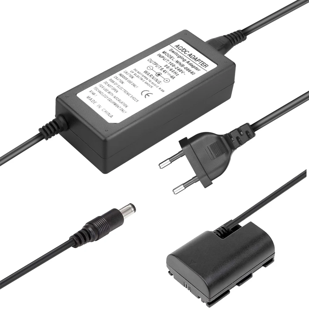 DR-E6 ACK-E6 DC Coupler LP-E6 Dummy Battery AC Power Adapter Supply Kit for Canon EOS 90D 80D 60D 6D 7D 5D Mark II III IV Etc