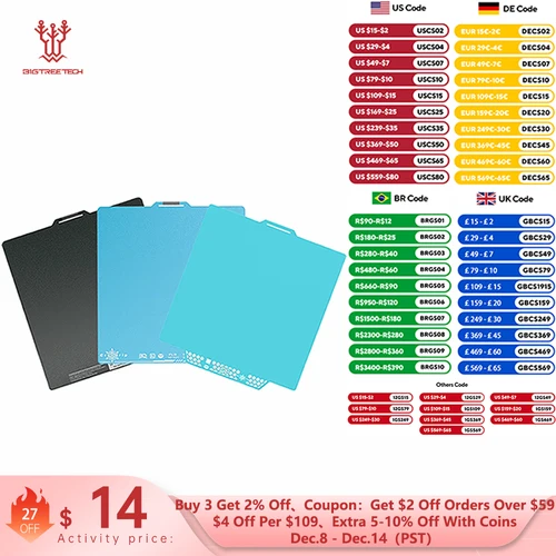 Placa de construcción BIGTREETECH Panda CryoGrip Pro, placa fría para BambuLab H2D H2S P1 A1 X1 Adventurer 5M Kobra 3 K1 MAX Ender 3