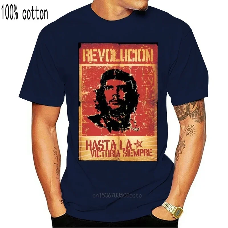 T-SHIRT CHE GUEVARA CUBA REVOLUCION HASTA LA VICTORIA MITO 1 S-M-L-XL-2XL-3XL