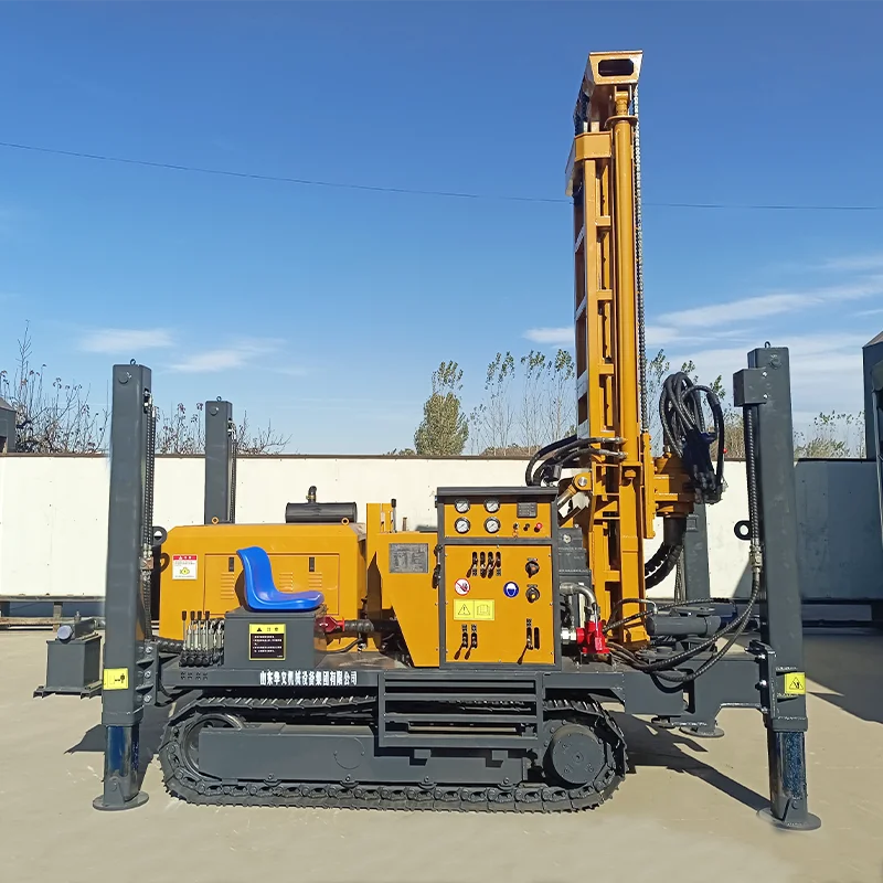 Crawler Drilling Rig Diesel Engine Water Well Drilling Rig Depth High Efficiency Easy Operation Drill Agricultural Irrigation