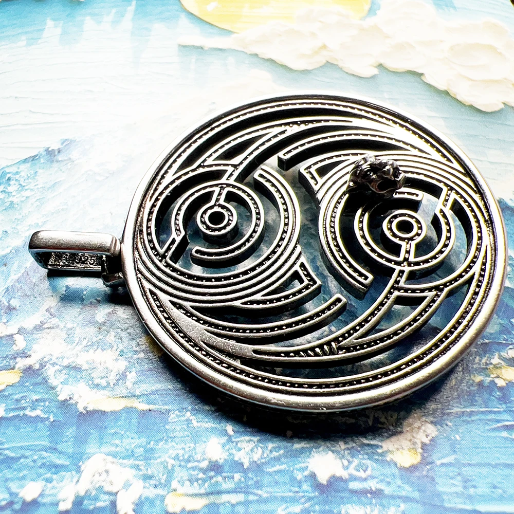 Panther Maze Round Pendant Brand New Fine Jewelry Bijoux Accessories 925 Sterling Silver Vintage Gift For Woman Men