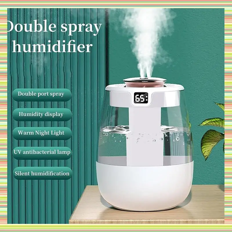 

A97P Humidifier Household Bedroom USB Plug-In Small Living Room Large Fog Office Desktop Large Capacity Humidifier Durable Green