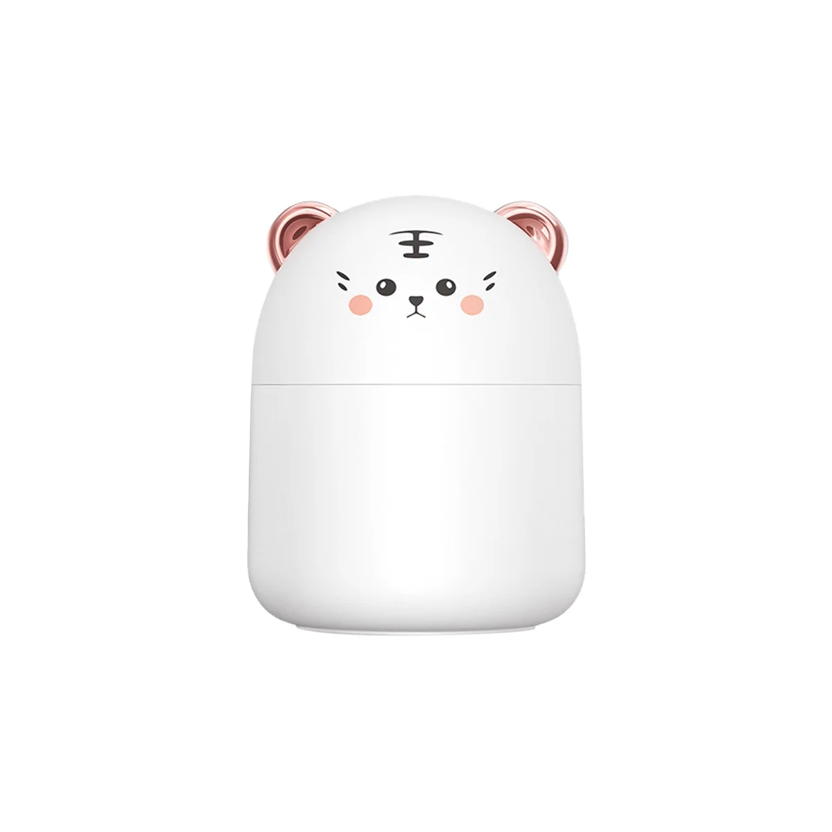 

250Ml Mini Cute Pet Air Purification Humidifier Plugged in for Use Air Humidifier with Atmosphere Light for Home White