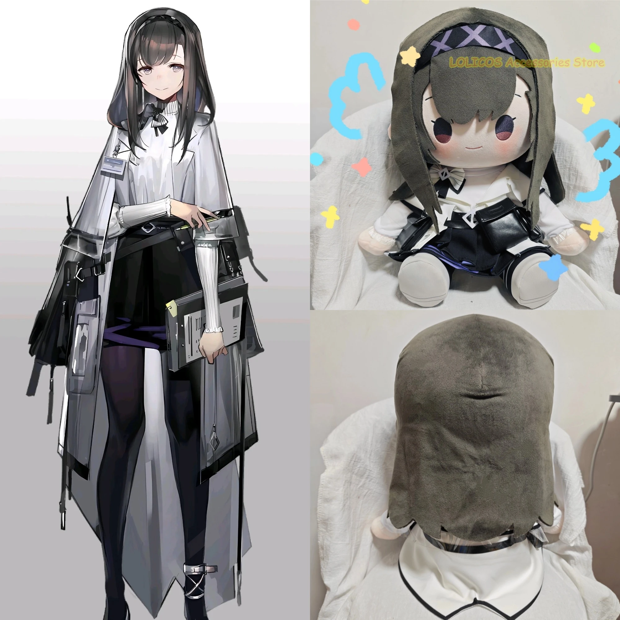 

Arknights Priestess Anime Sitting Plush Doll Cosplay Dress Up Toys 40cm Hug Pillow Birthday Gift Cotton Figure Model