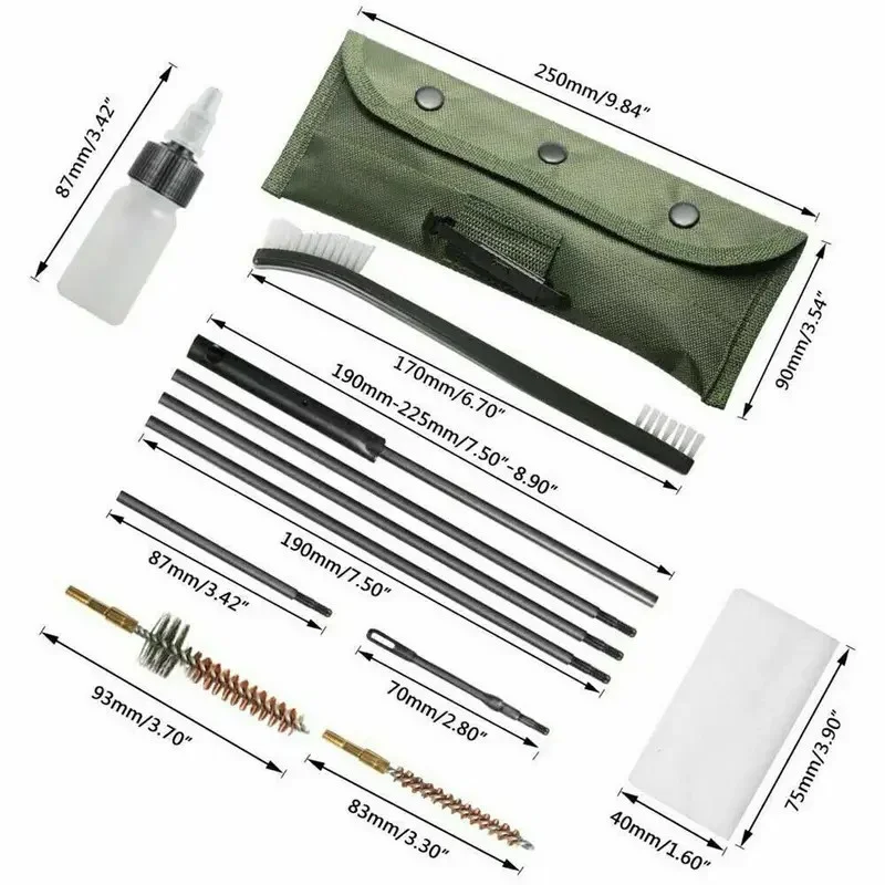 MARCOOL 12PCS Rifle Gun Cleaning Kit Set Pistol Brushes Cleaner Tools for 5.56mm .223 22LR .22 Cal view 2