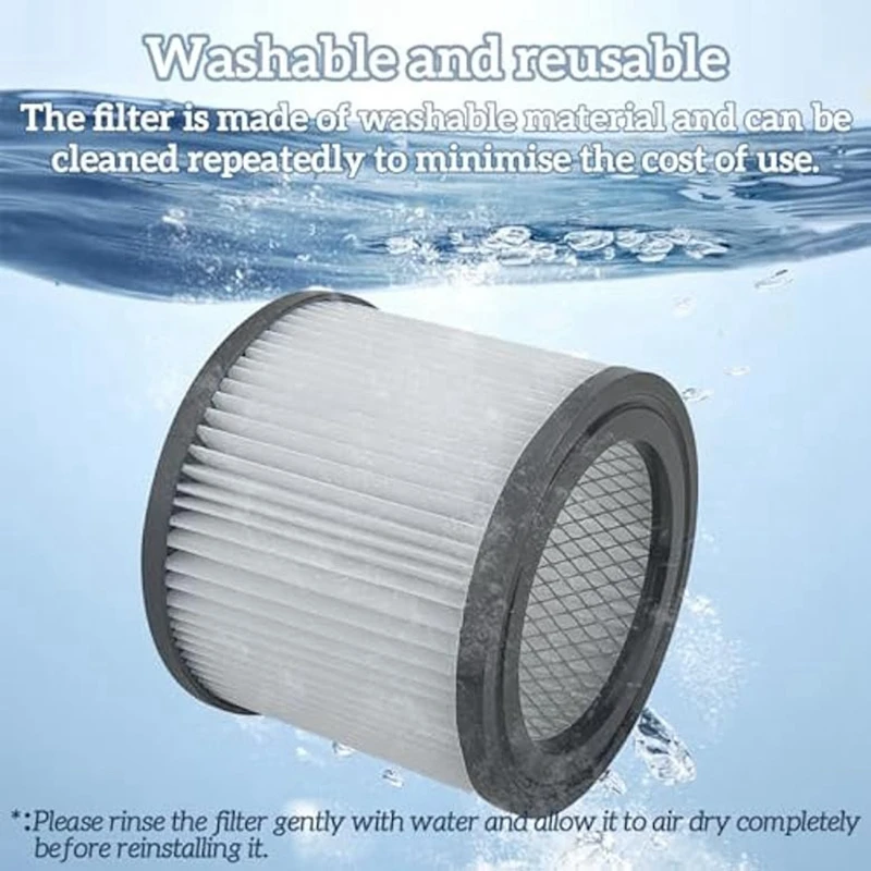 การเปลี่ยนไส้กรอง DXVC4001สำหรับเครื่องดูดฝุ่นแบบเปียก/แห้ง4-5แกลลอน DXV04T DXV05P DXV05S DXV06G DXV08S 2ชิ้น