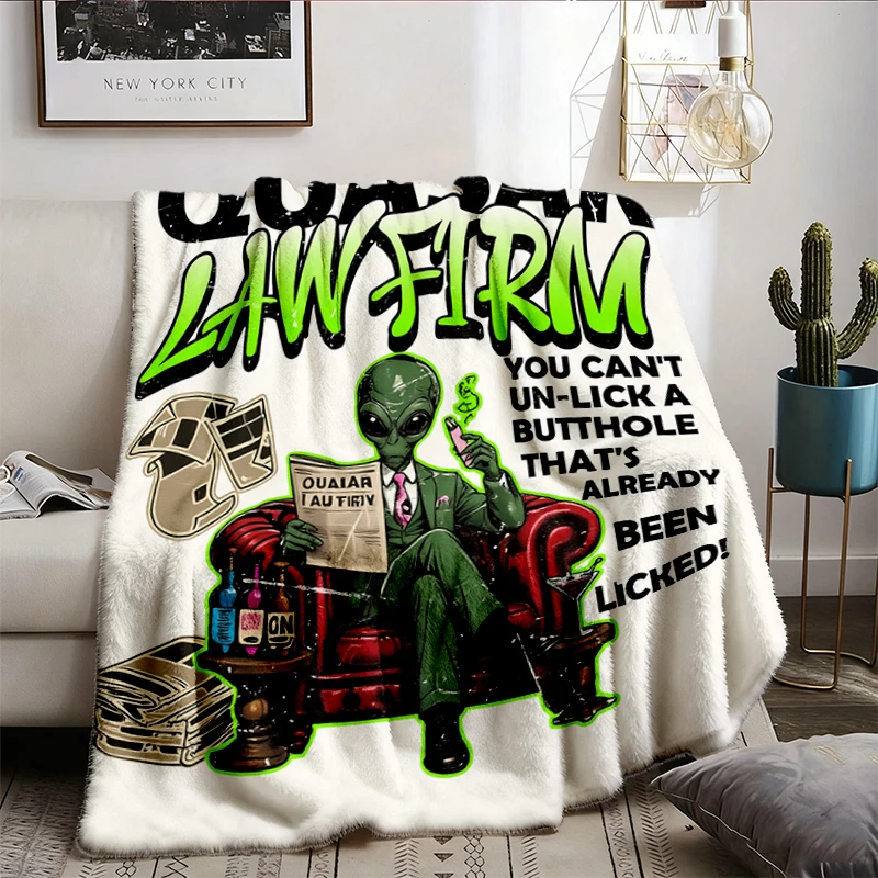 Dungeon Crawler Carl, Quasar Law Firm, Comfort Flannel Blanket, Dcc Carlo Flannel Throw