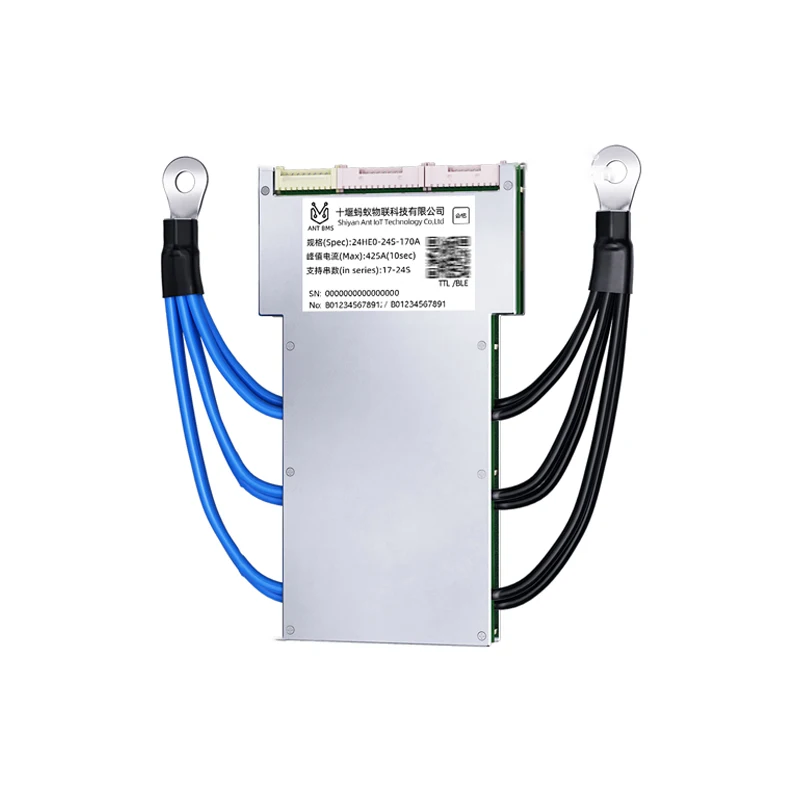 ANT17-24S 170A الصناعية الذكية BMS 60-84V 170A المستمر 425A الذروة التفريغ RS485 مع BT/UART للدراجات النارية الإلكترونية EV 19S 21S 23S