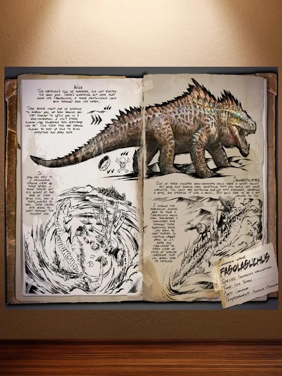 ARK بقاء الصاعدي قماش جدار الفن لعبة فيديو ملصق لغرفة المعيشة ديكور غرفة نوم الحديثة طلاء جدران ديكور المنزل ملصق #2