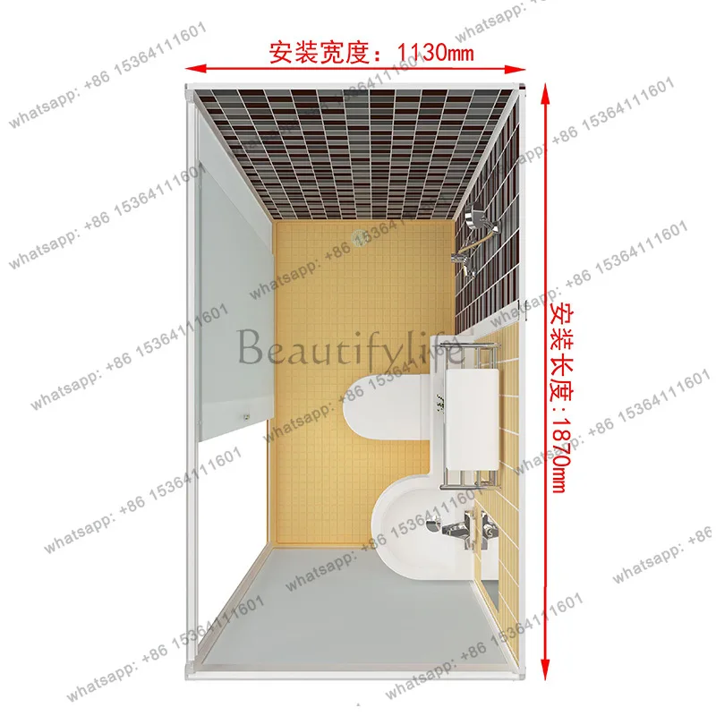 Integrated toilet Rural toilet room Bath bathroom Shower room Integrated bathroom Household bathroom