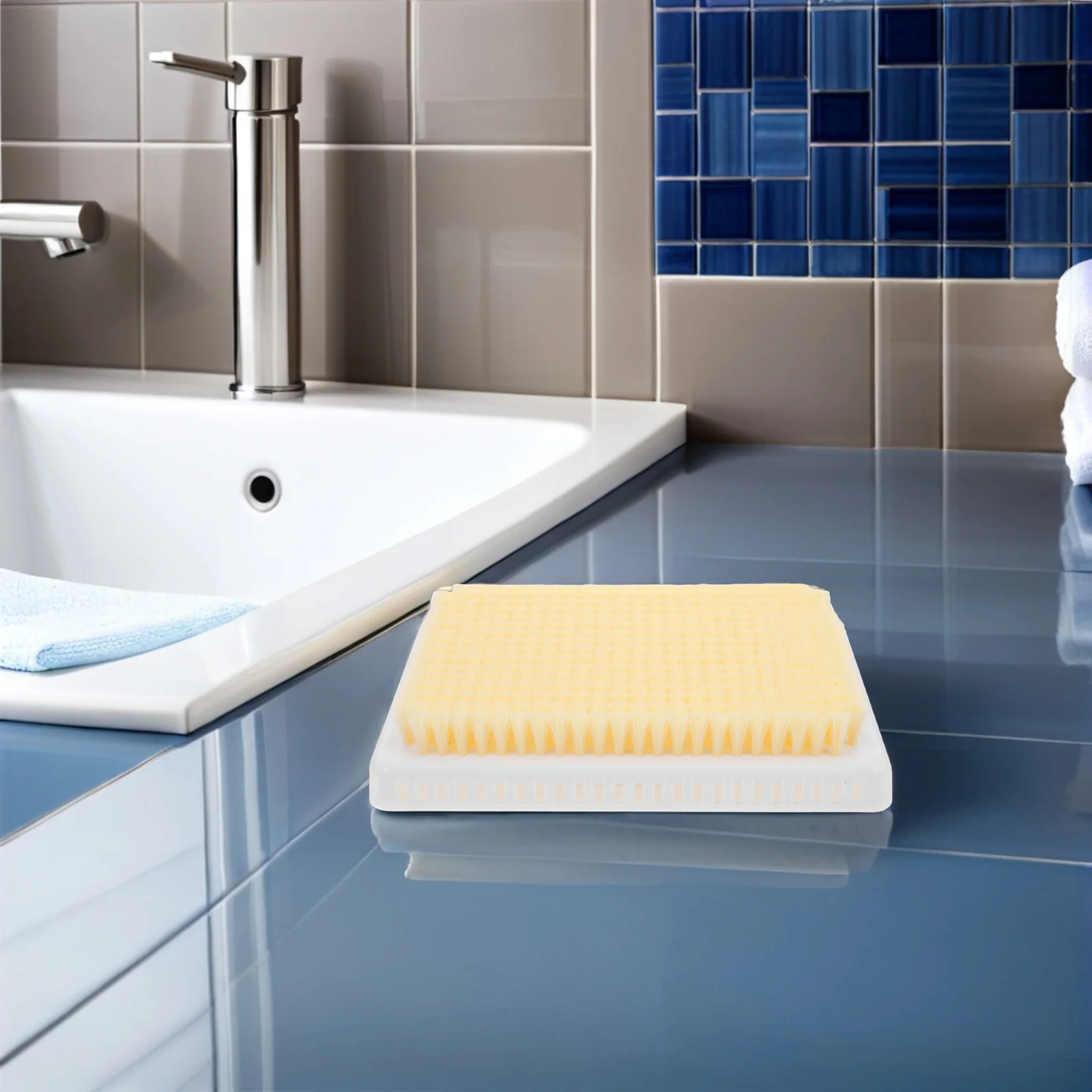 

2Pcs Back Scrubber for Shower Wall Mounted Exfoliating Bath Massage Pad Hard to Reach Areas Clean Convenient Use