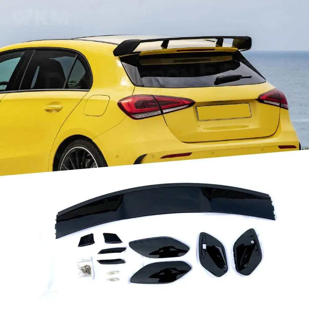 

Carbon Fiber Rear Roof Spoiler For Benz A Class W177 A220 A250 A35 Hatchback Spoiler 2019 2020 Glossy Black Rear Spoiler Wing