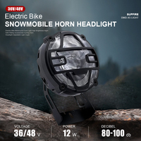 E-bike Headlight DMD-X5 36V 48V Electric Bike Motorcycle LED Front Light With Horn Function Night Safe Riding Accessories ﻿