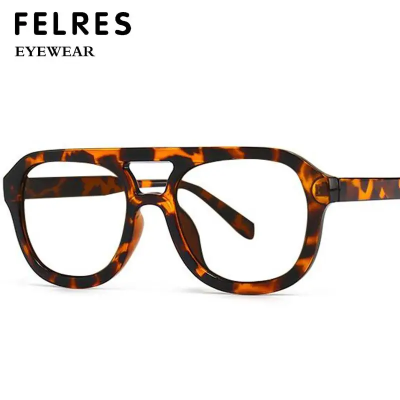 Retro Double Bridges Presbyopia Glasses Woman Men Fashion Simplicity Round Eyeglasses Optics Anti Blue Light Reading Glasses
