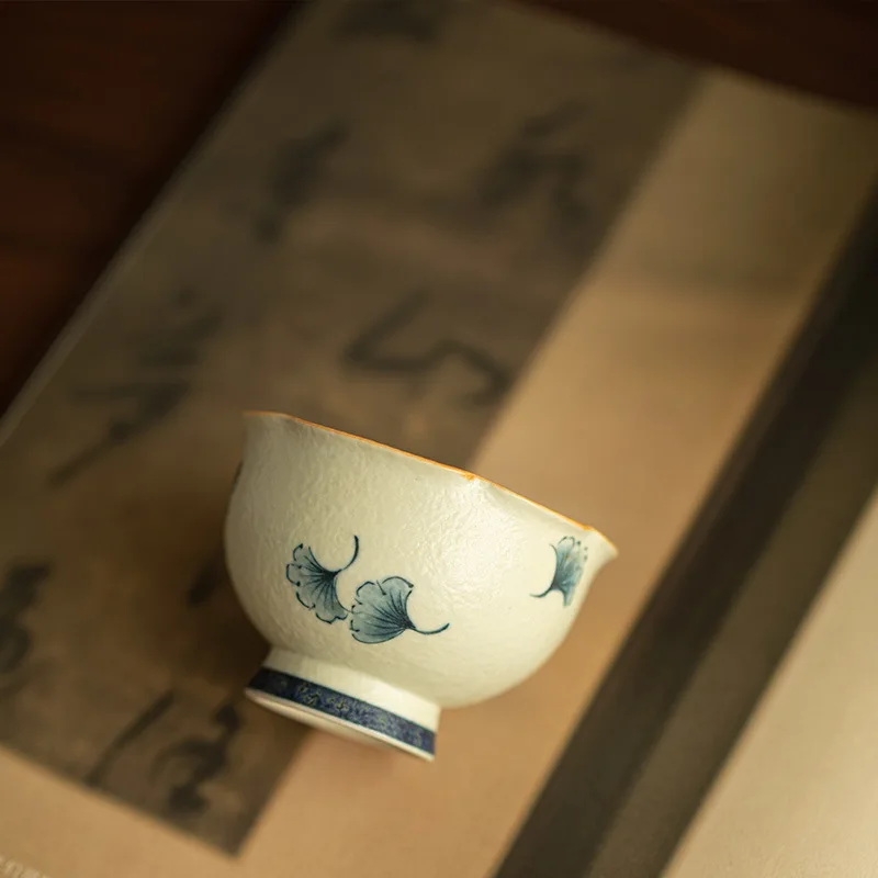 

Сине-белая черная чашка Firestone Master Cup Чашка для гостей Дегустационная чашка Керамическая кружка под глазурью