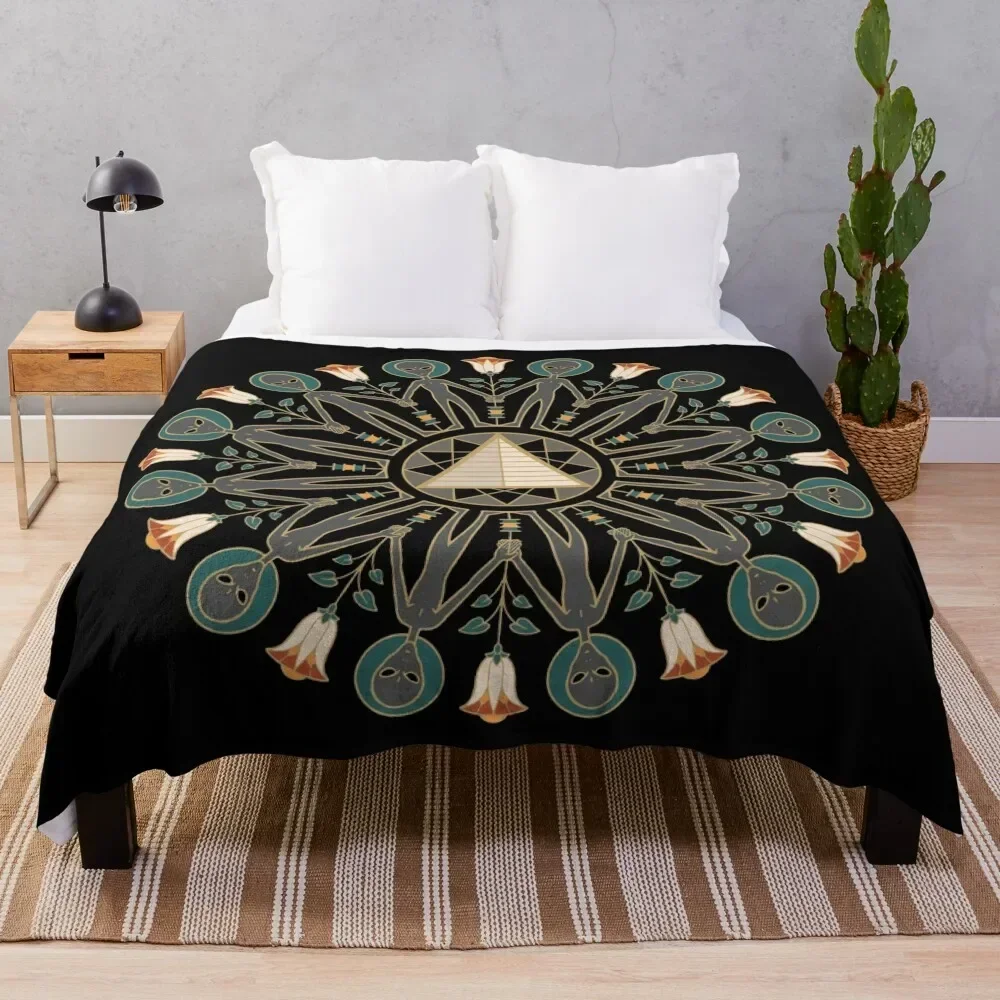 

Ancient Astronauts Throw Blanket Bed Flannels Blankets Sofas Of Decoration Blankets