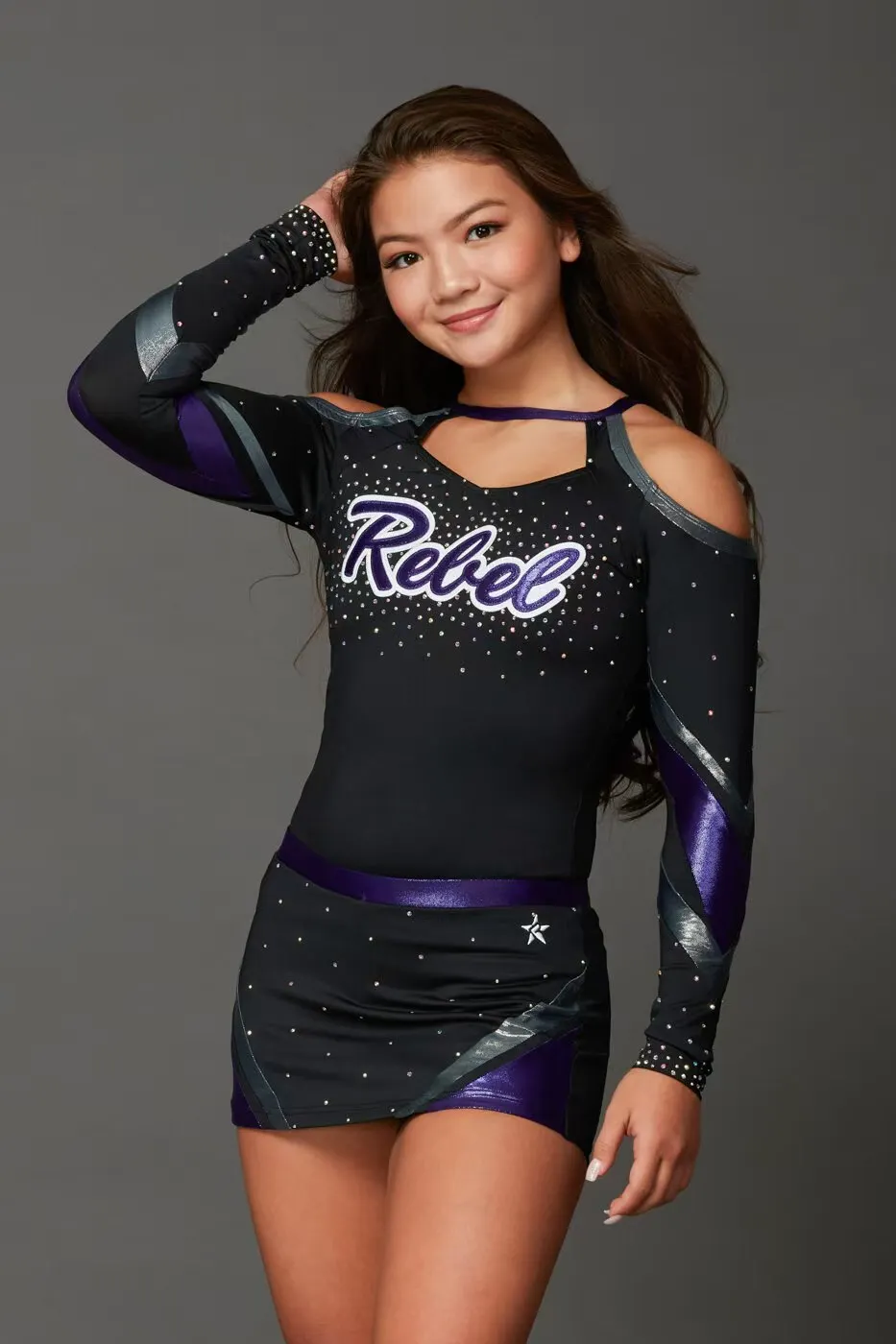 Professional Cheerleader Uniform ,Custom size and style,top+skirt