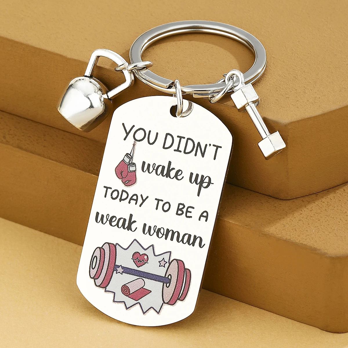 Gym Accessories for Women Fitness Gifts for Women Men Sports Lover Present Keychain Weight Loss Weightlifting Gift