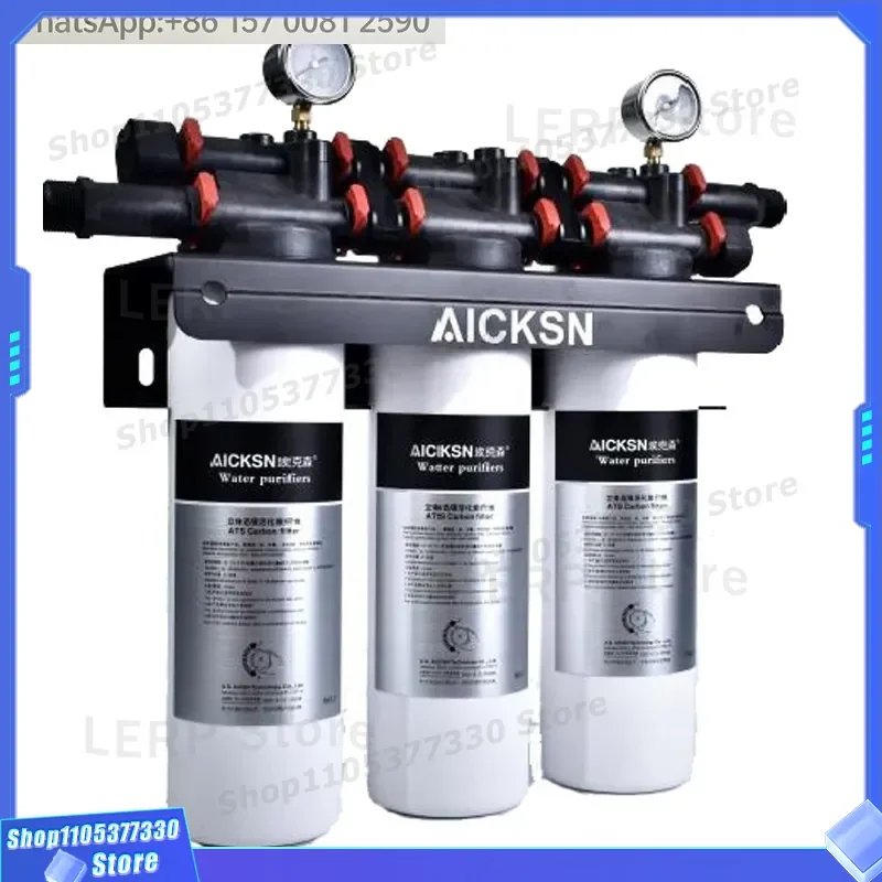 Aicksn Commercial 3 Stage Water Filter Water Purifier Tankless, TDS, Alkaline Mineral PH