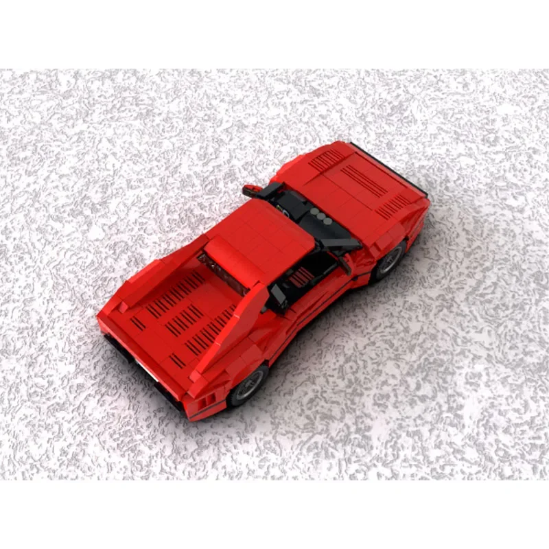 MOC-128825 Red New Super 288GT Sports Car Assembly Building Block Model • 1451 Parts Adult Kids Birthday Custom Toy Gift