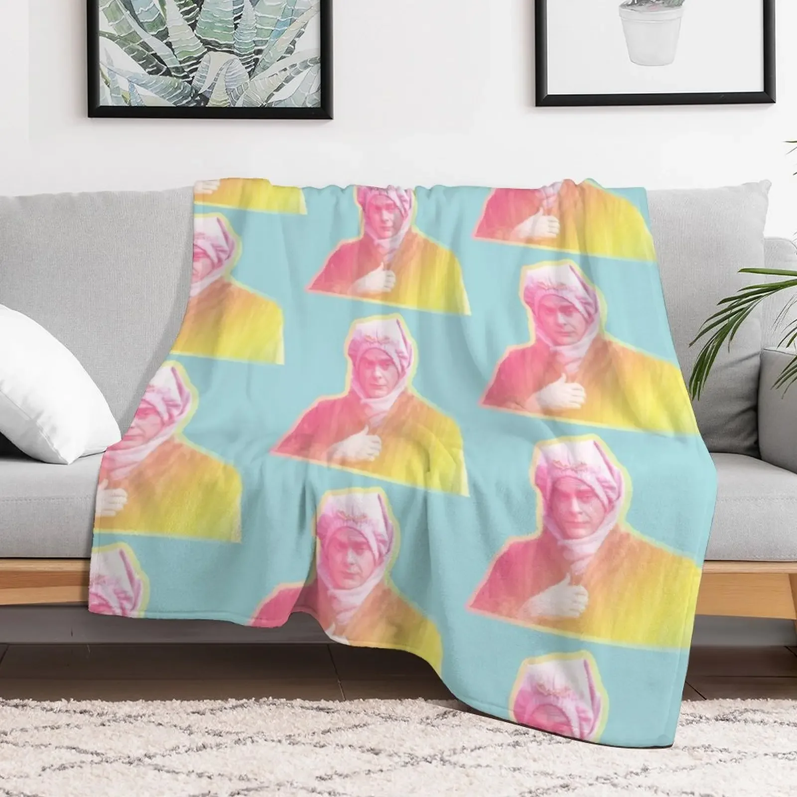 Bill Hader as Little Vivvy in Sandy Passage Rainbow Design Throw Blanket Tourist Weighted Loose Blankets