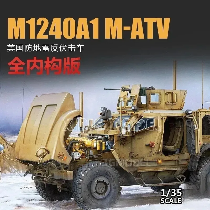 

Модель Ryefield l, полная внутренняя структура RM-5032, комплект масштабной модели M-ATV M1240A1, противоминовый автомобиль с защитой от сбоя, 1/35
