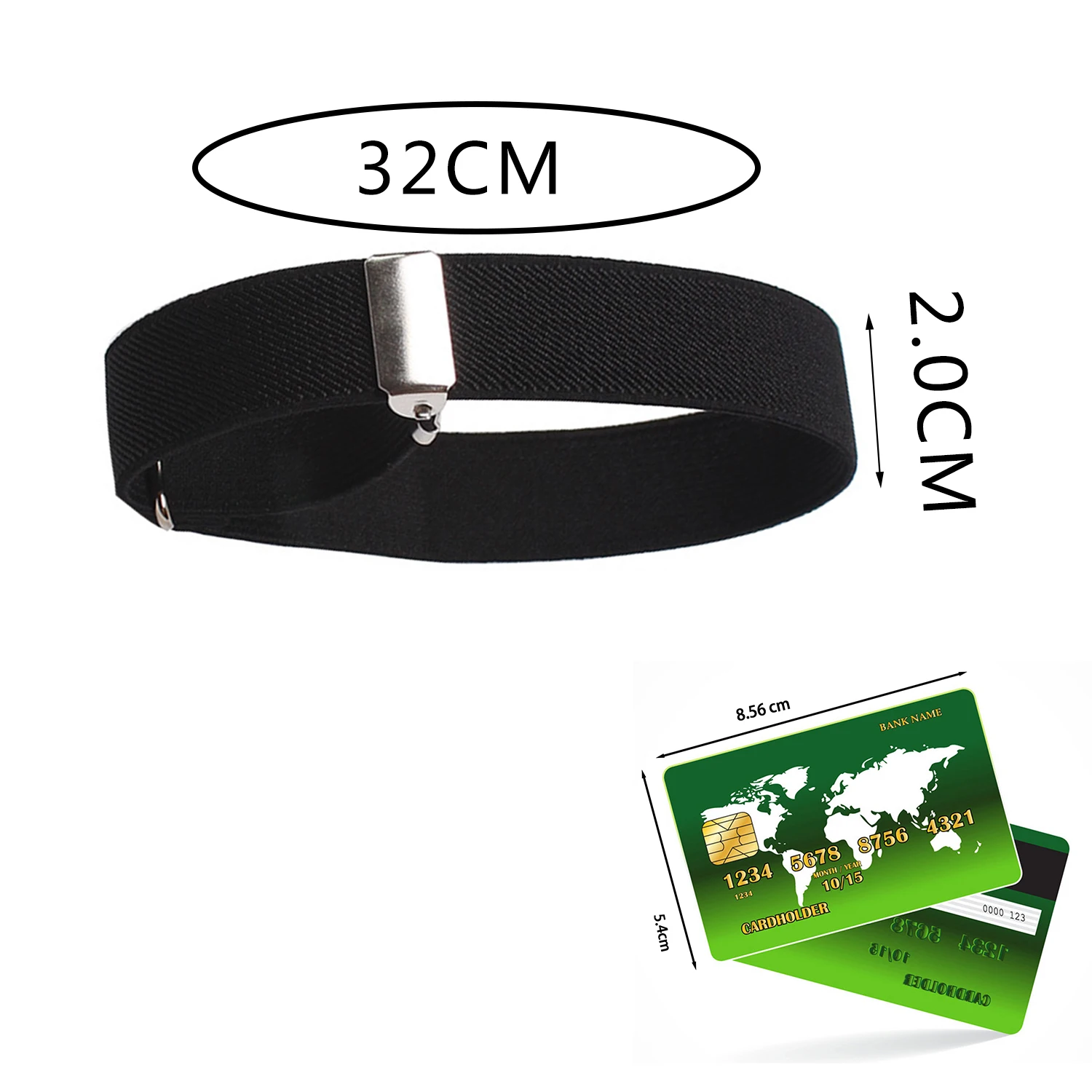 Expandable Shirt Armbands Elastic Adjustable Armband Anti-Slip Shirt Garter Sleeve Holders