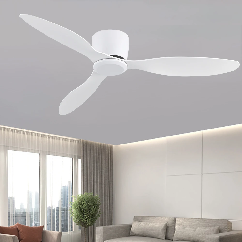 IRALAN-Ceiling Fans with Remote Control, Low Floor DC Motor, Simple Fan without Light, Home Fan Voltage 90-260V, 30W