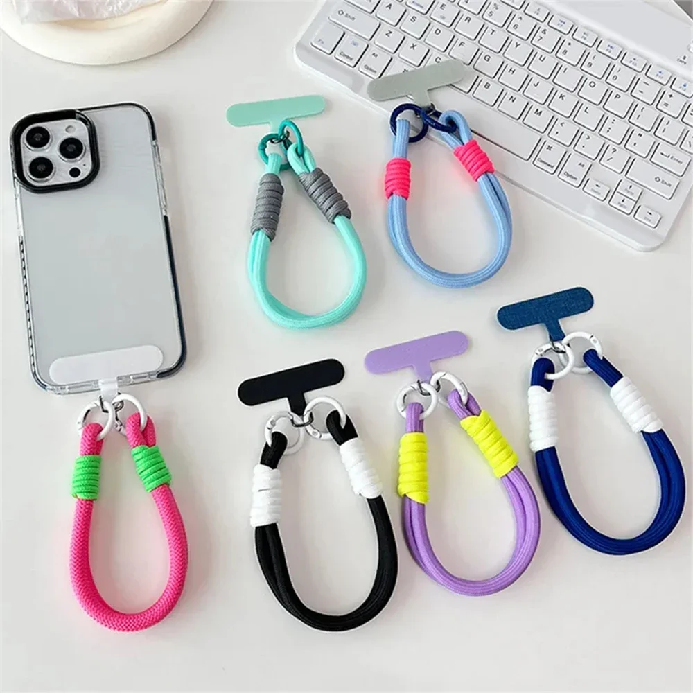 Cute Candy Colors Phone Chain Cellphone Strap Anti-lost Lanyard colour Chain Jewelry Phone Wrist Straps Hanging Rope Accessory