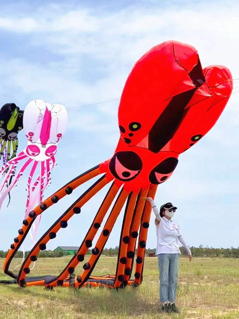 Free Shipping large octopus kites for adults kites factory professional wind kites nylon ripstop inflatable toys Outdoor toys