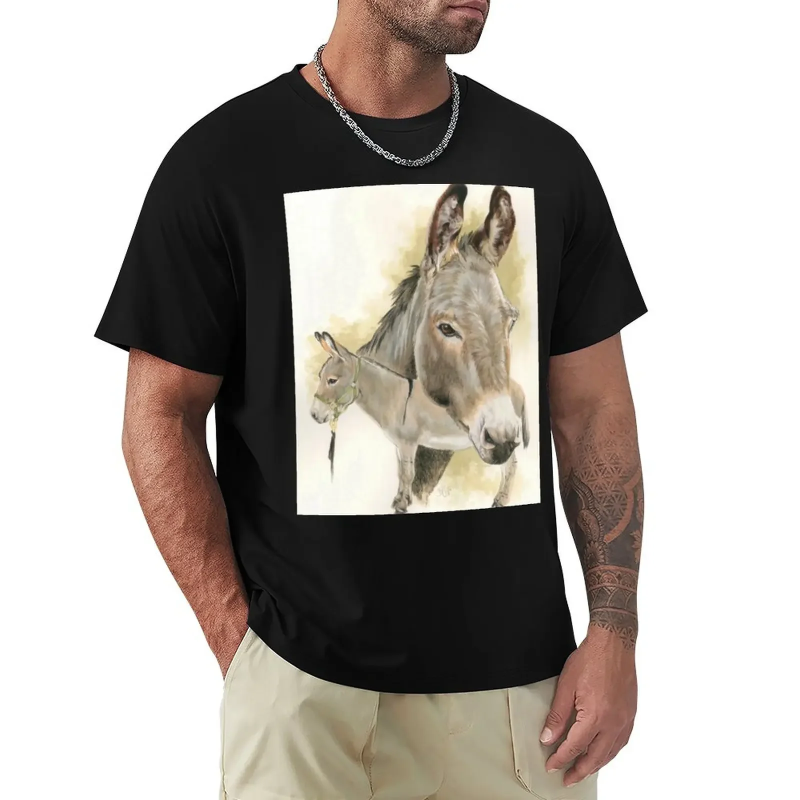 Donkey T-Shirt plus size tops graphic t shirt vintage mens t shirts casual stylish