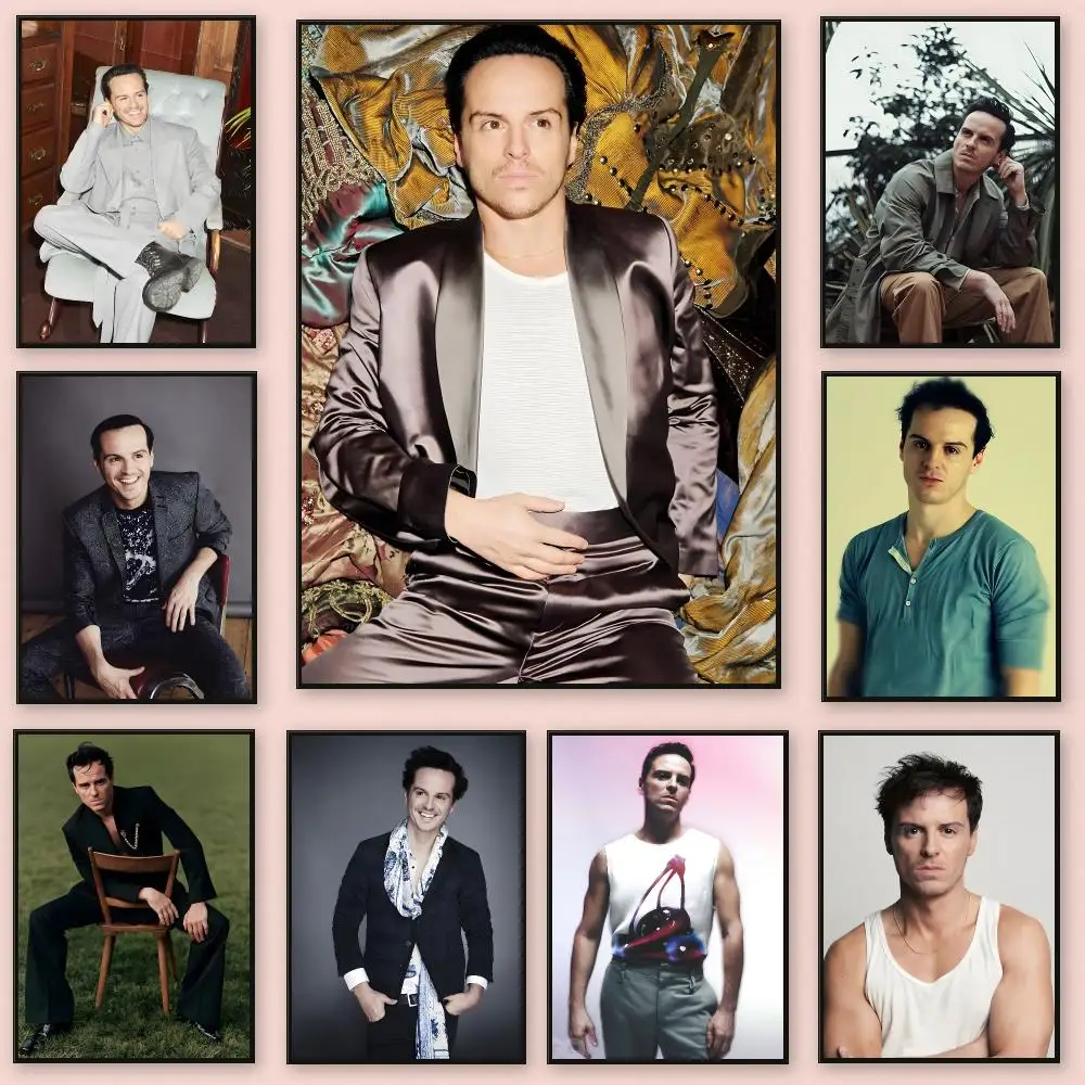 Charming Versatile Actor A-Andrew Scott Poster Series HD Wall Living Room Home Decor Gift