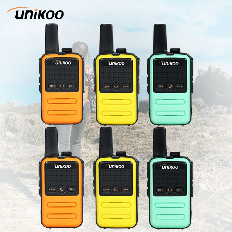 UNIKOO UK228C 6PCS Walkie Talkie Mini Portable Handheld Radio Wireless Set Two Way Radio  Communication Equipment for Camping