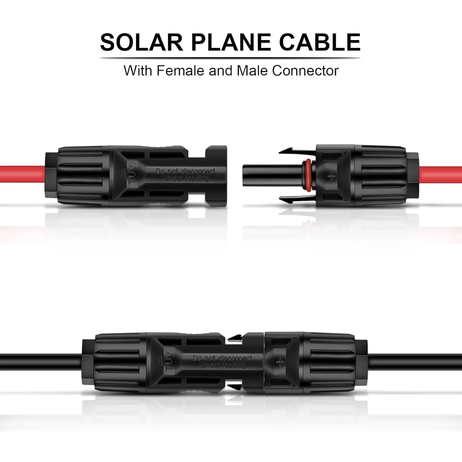 Conector de Panel Solar de 10AWG a Kit de Cable adaptador de anillo redondo con macho hembra para RV, generador Solar, inversor, cargador de batería
