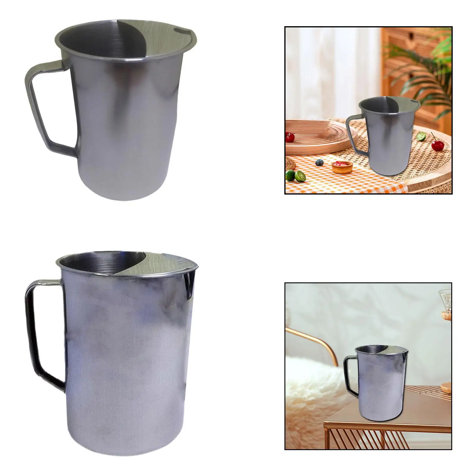 

Cold Water Jug Water Kettle for Hot Cold Stainless Steel Coffee Pot Coffee and Juice Container for Office Party Daily