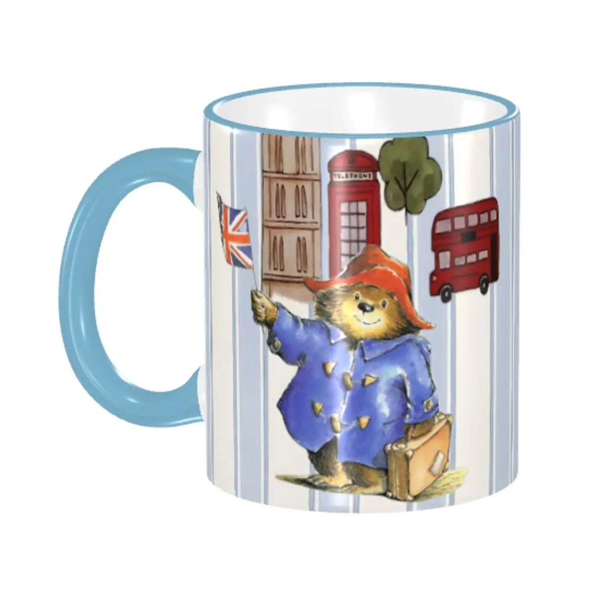 

Personalized P-Paddingtons Cute Bear Coffee Mugs DIY Cartoon Plush Doll Pattern Ceramic Mug Creative Gift
