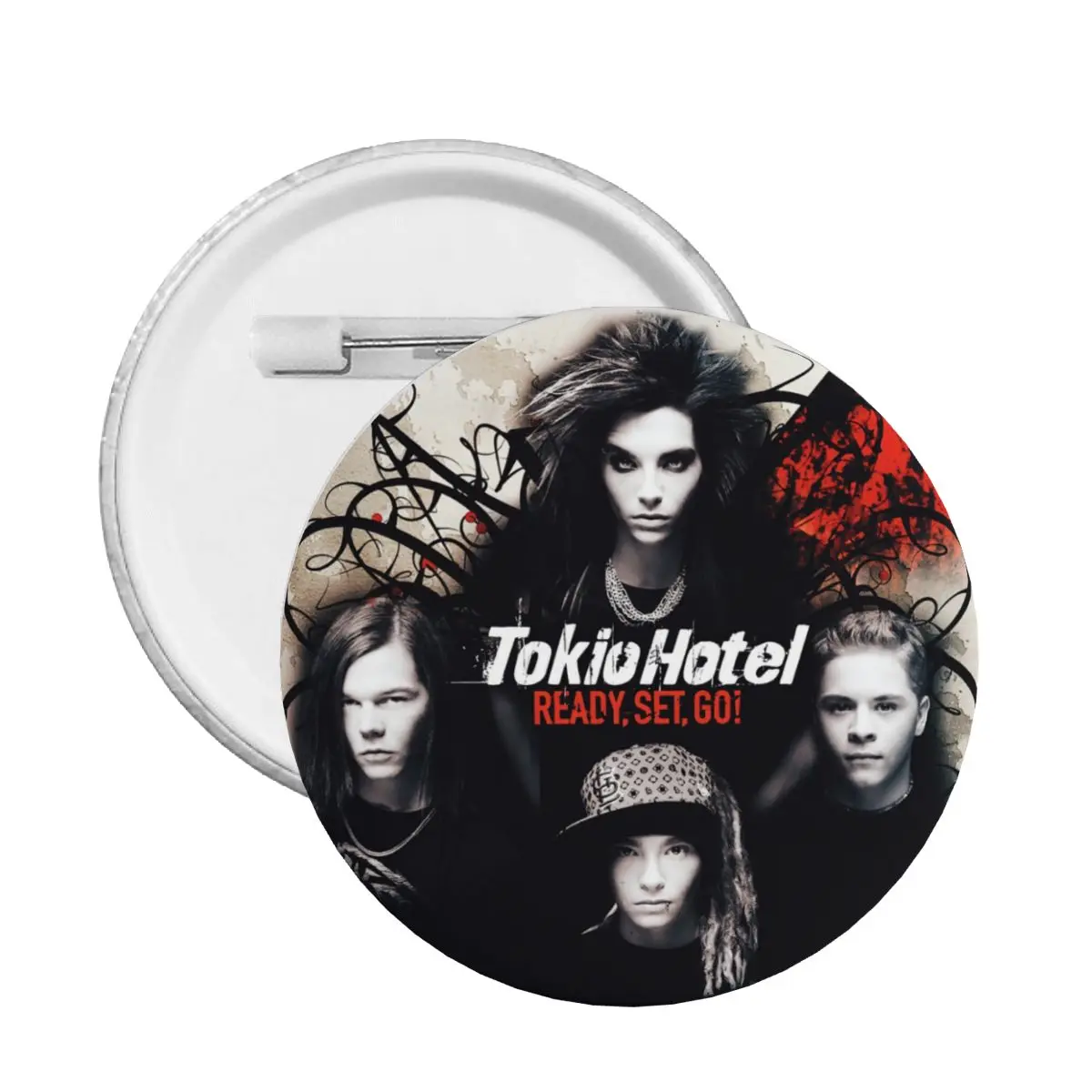 

Tokio Hotels Heavy Metal Music Rock Pins Badges Hats Pinback Buttons Brooches Lovers Gift