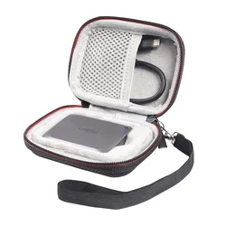 Newest Hard EVA Travel Cover Carrying Storage Bag Case for Crucial X9 Pro Crucial X10 Pro Portable External Solid State Drive