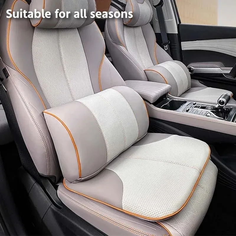 وسادة مقعد السيارة واقية كرسي داعم للفقرات القطنية مسند الرأس وسادة رغوة الذاكرة وسادة الرقبة تخفيف ل Byd Yuan Plus Atto 3 2022-2025