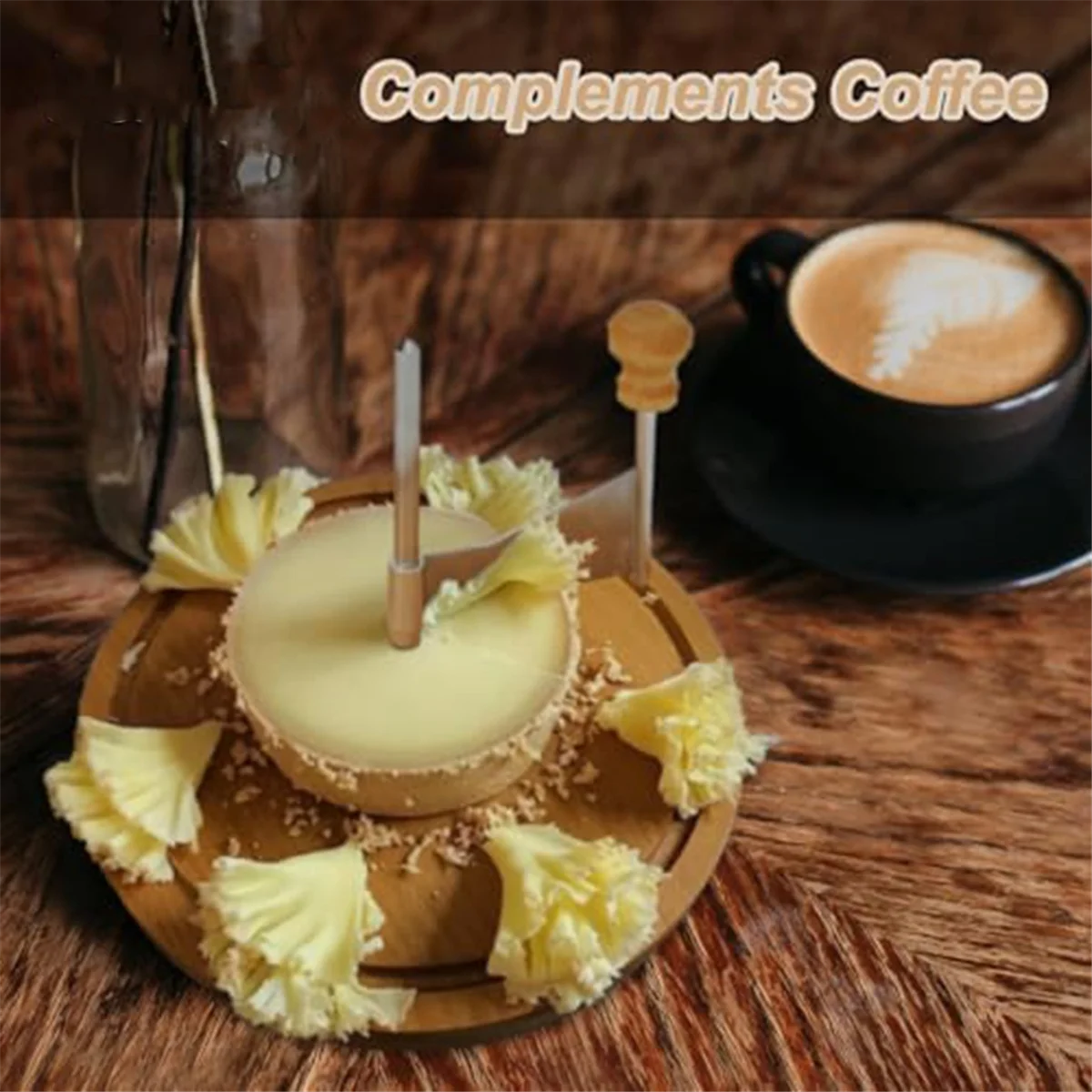 A94Z Stainless Steel Cheese Curler & Cheese Shaver - Perfect for De Moine Cheese & Chocolate, Multifunctional & Rust-Proof