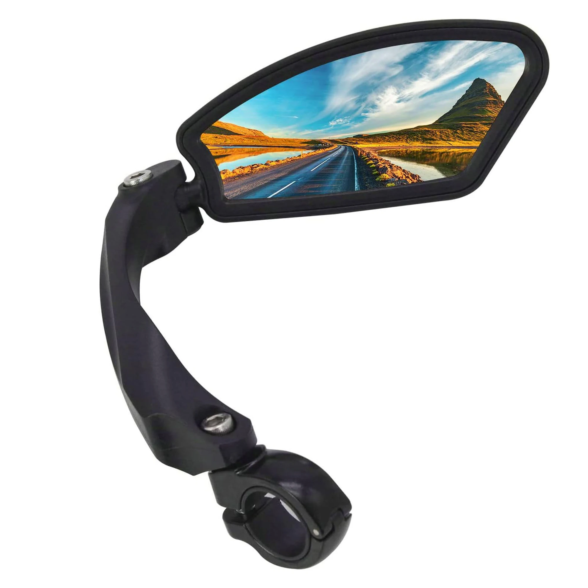 Verstelbare stuurspiegel voor fietsen, onbreekbare HD-glaslens, universeel passende achteruitkijkspiegels voor fietsen, 360 °   Draaibaar, compatibel