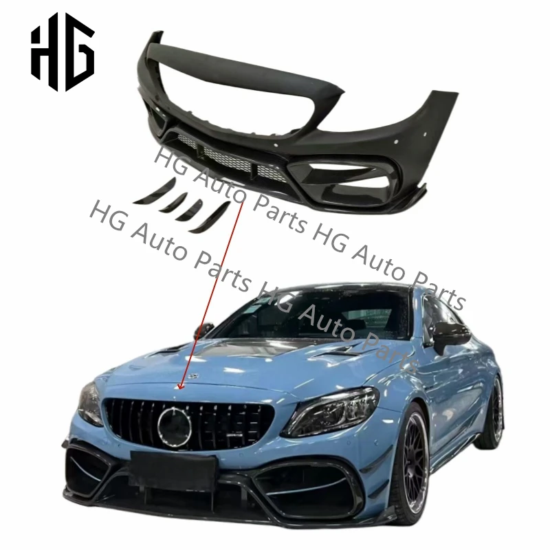 

IMP Style Bodykit For Mercedes Benz C-class W205 C63 C63S C180 C200 C300 Coupe Front Rear Bumper Spoiler Body Kit