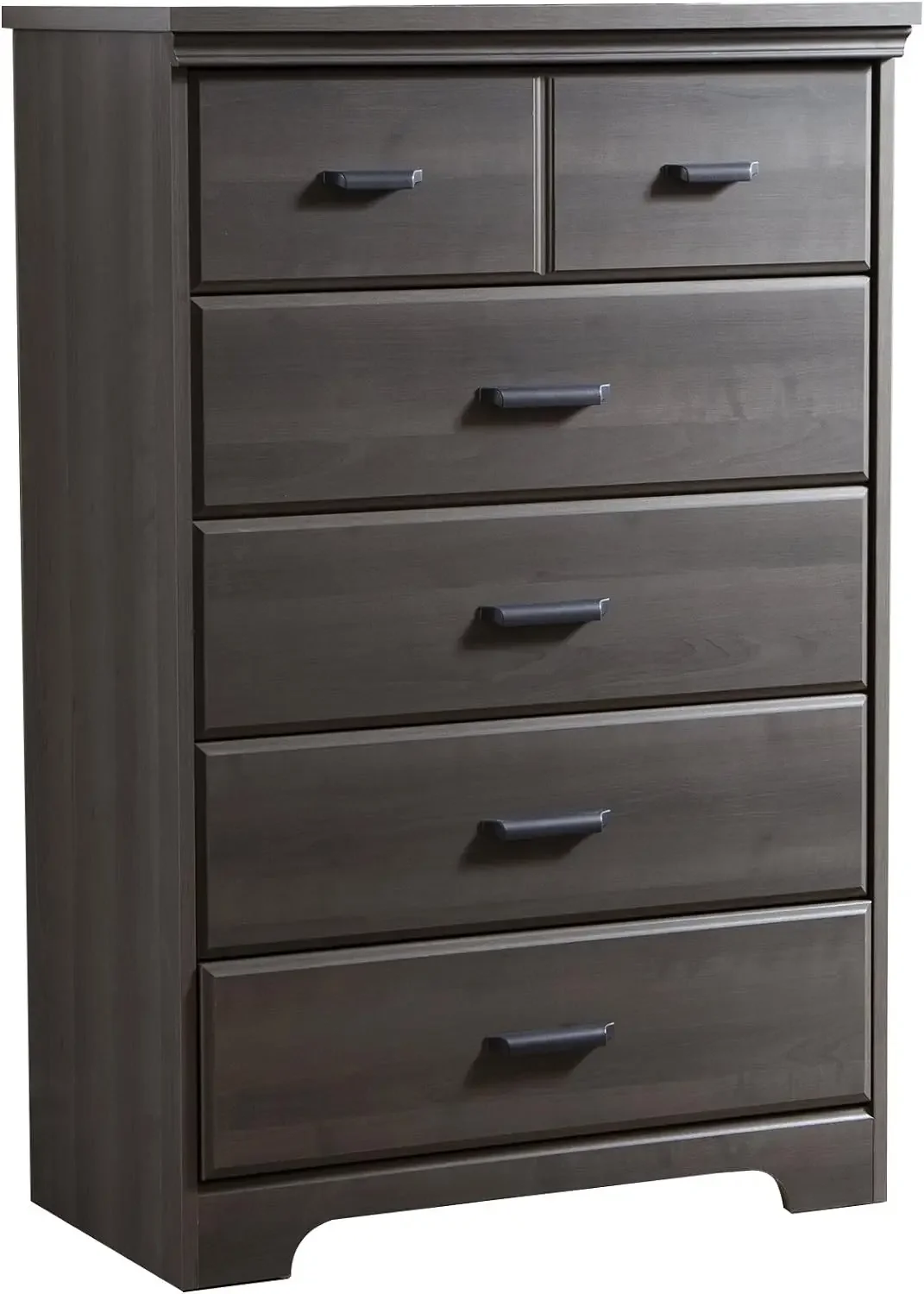 South Shore Versa Collection 5-Drawer Dresser, Gray Maple with Antique Handles