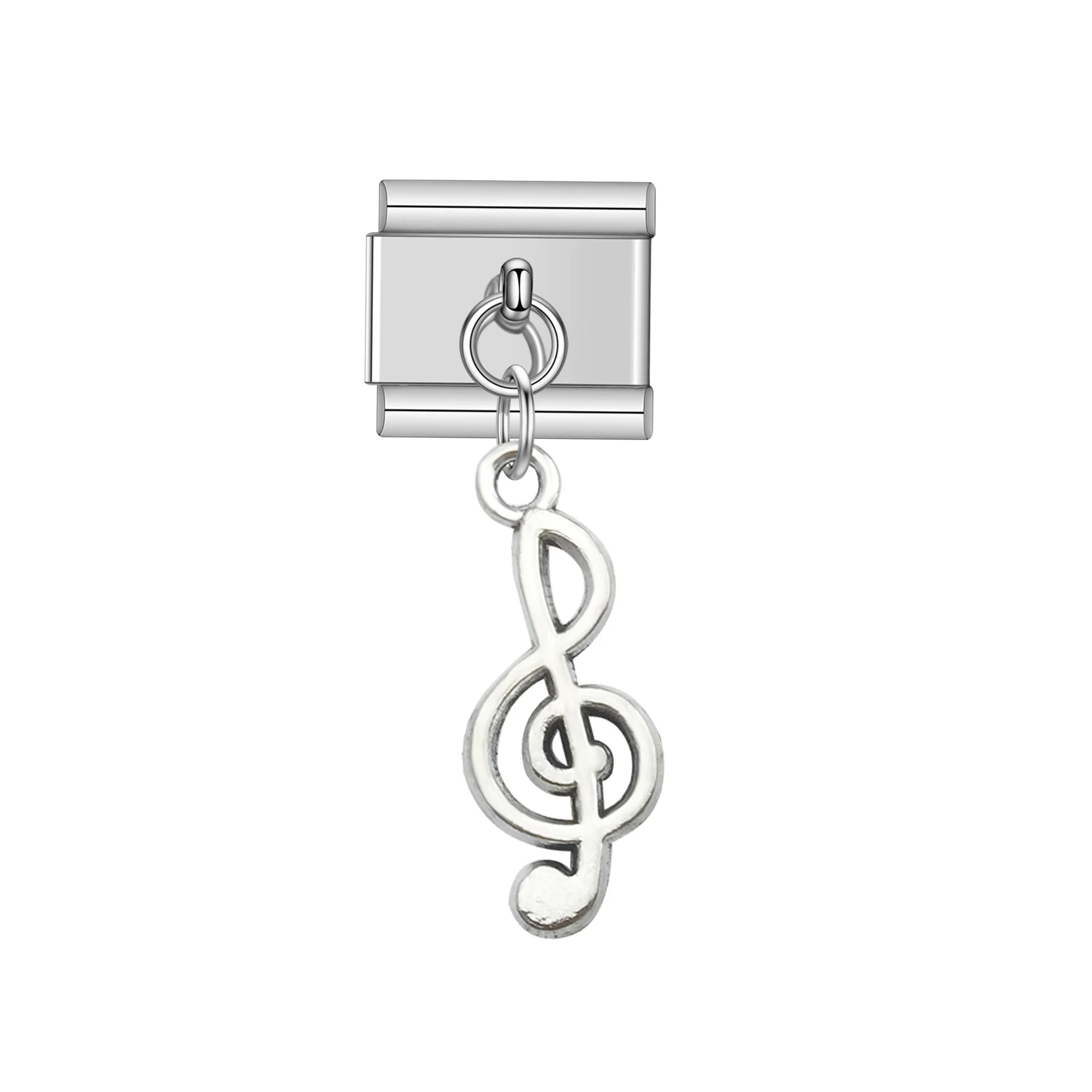 YIYI New Original  The musical symbol of the musician  Charm Link Fit 9mm Bracelet Stainless Steel Jewelry Making